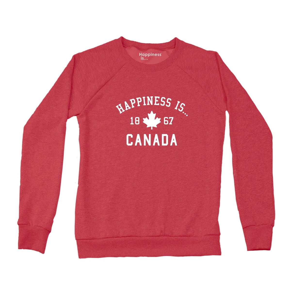 Women's Canada 1867 Crew Sweatshirt, Chili by Canada Collection