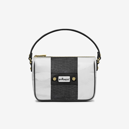 Handbag BYMANYC ® New York – Couture Vegan Vertical Band in Midnight Gold by BYMANYC ® New York