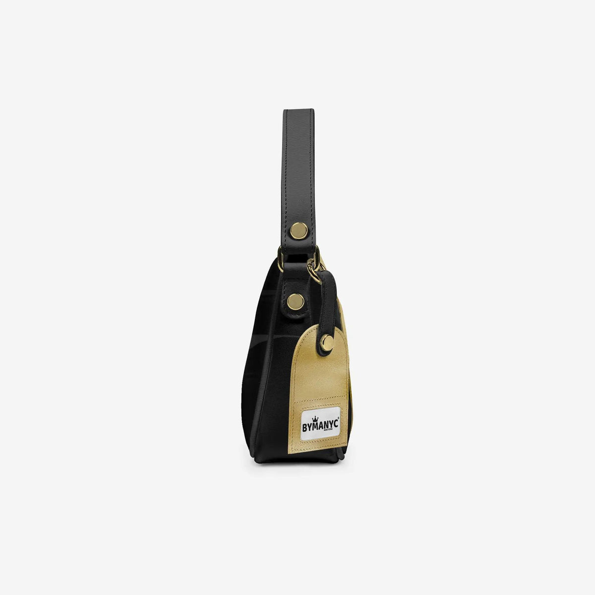 Handbag BYMANYC ® New York – Luxe Pendant Vertical Band in Platinum & Noir by BYMANYC ® New York
