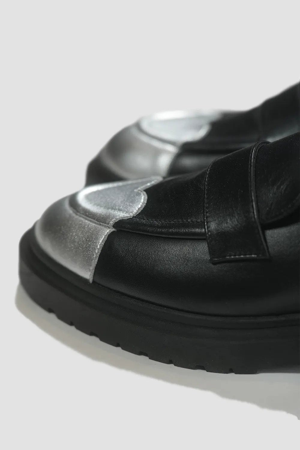 Heart Tip Leather Loafers by Hideout x Algori