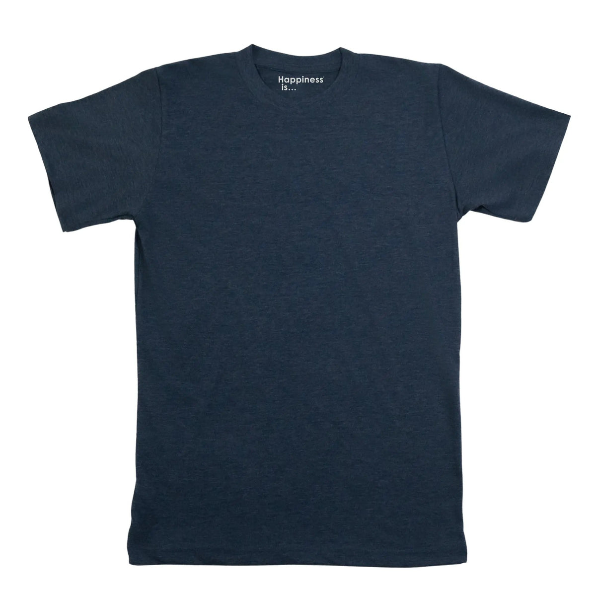 Men's Plain T-shirt, Heather Navy by Coloured Blanks