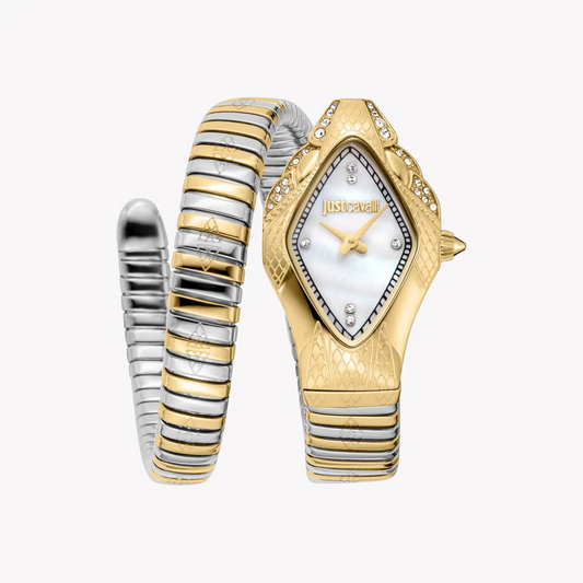 Just Cavalli Women's Two-Tone Gold Watch, Mother Of Pearls | Jc1l306m0065 by JUST CAVALLI