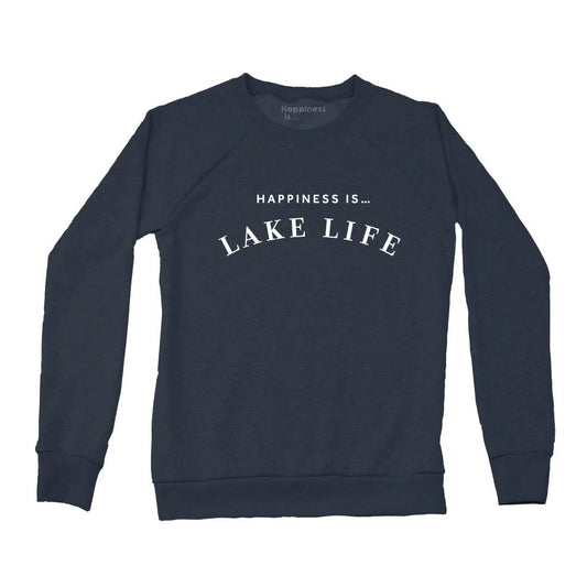 Women's Lake Life Crew Sweatshirt, True Navy by Lake Life Collection
