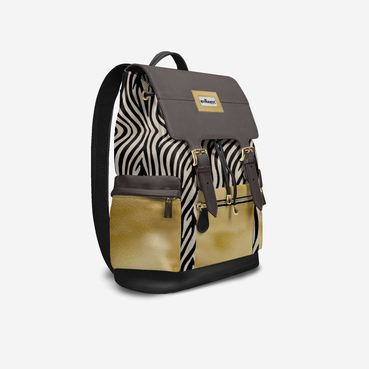 Luxury Vegan Backpack GOLD SAFARI – BYMANYC ® New York Made in Italy by BYMANYC ® New York