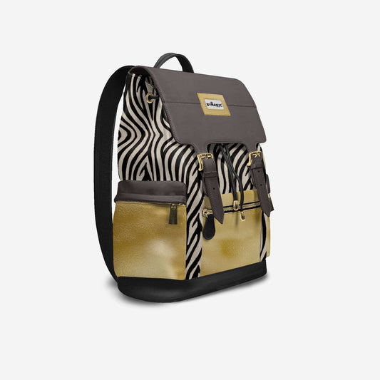 Luxury Vegan Backpack GOLD SAFARI – BYMANYC ® New York Made in Italy by BYMANYC ® New York
