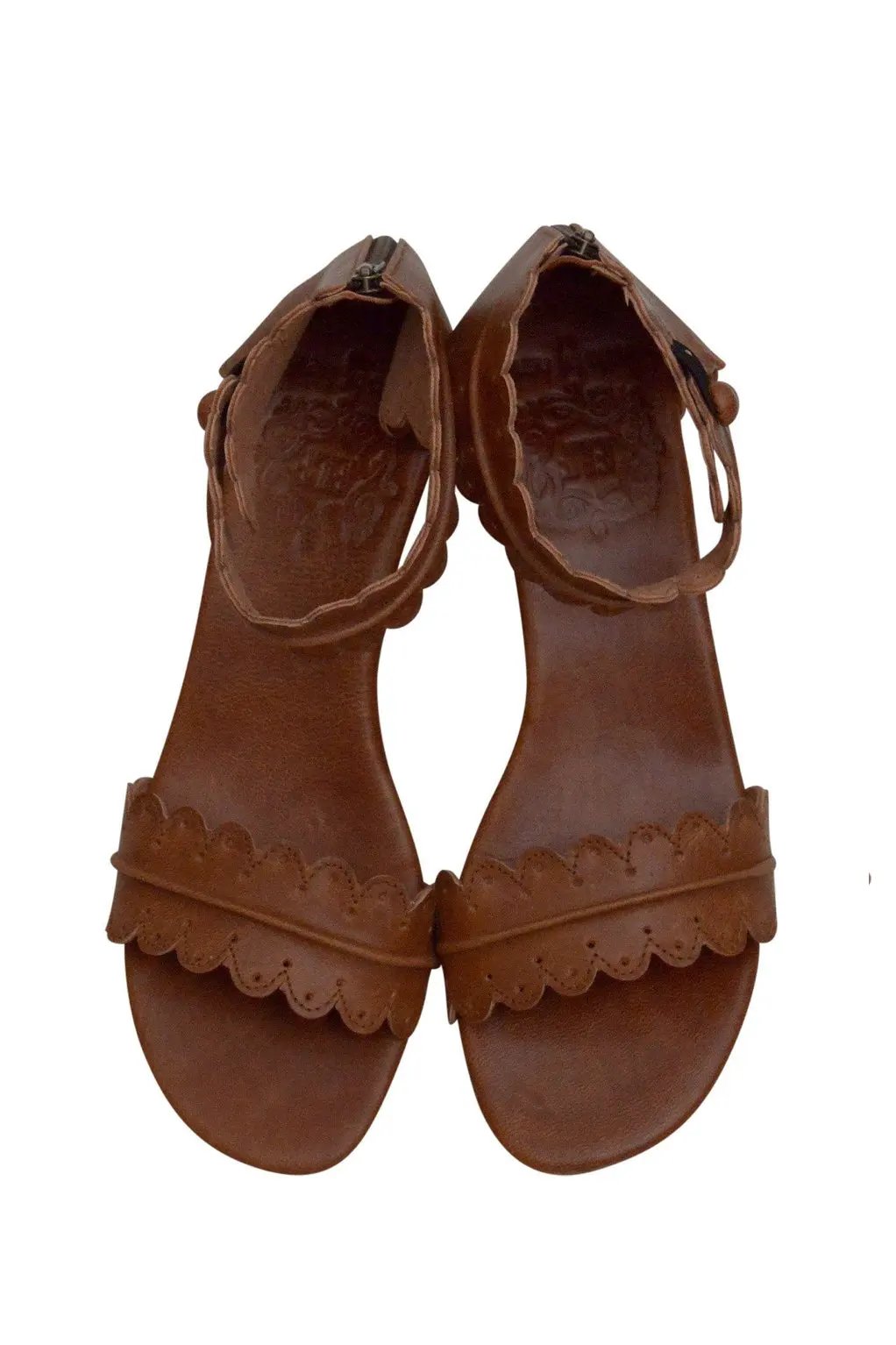 Magdalena Wooden Wedge Sandals by ELF
