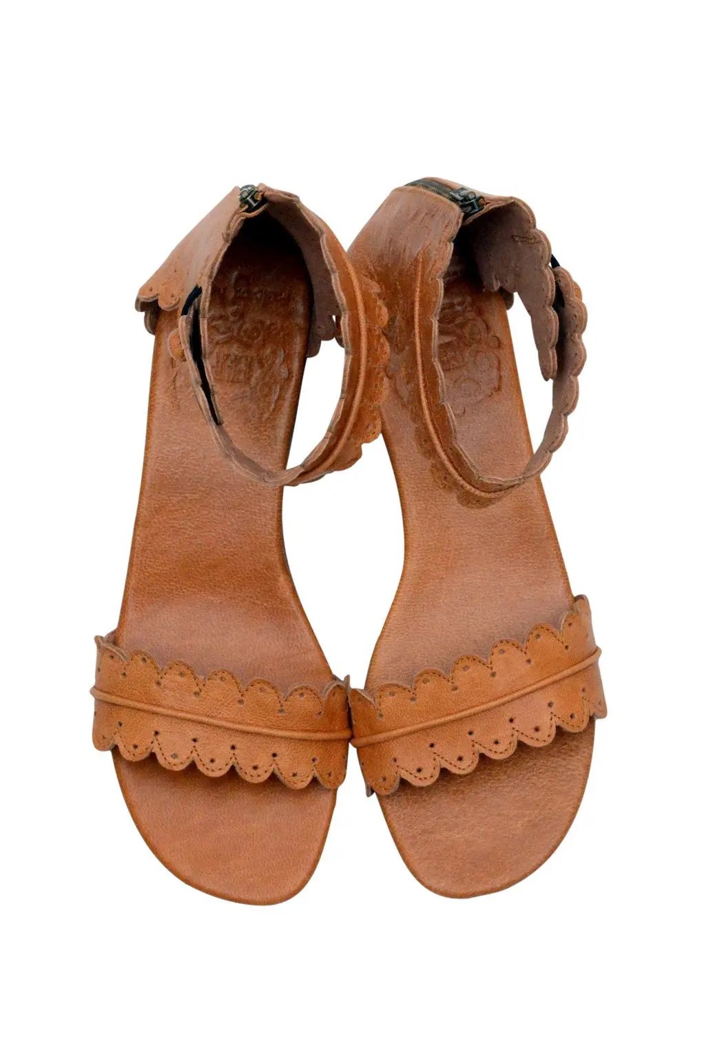 Magdalena Wooden Wedge Sandals by ELF