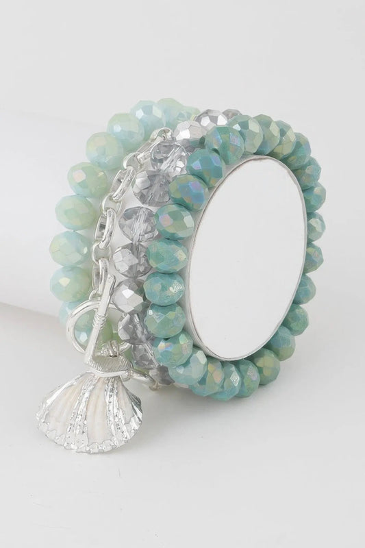 MONTAUK Seashell Crystal Bracelet | Coastal Luxe BYMANYC ® New York by BYMANYC ® New York