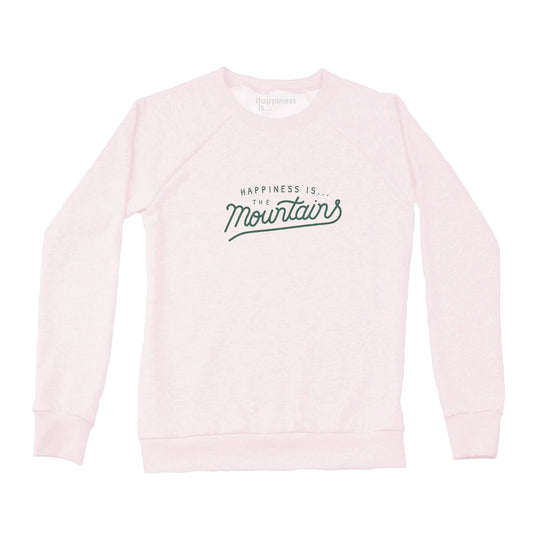 Women's Mountains Crew Sweatshirt, Ballet Pink by Mountain Collection