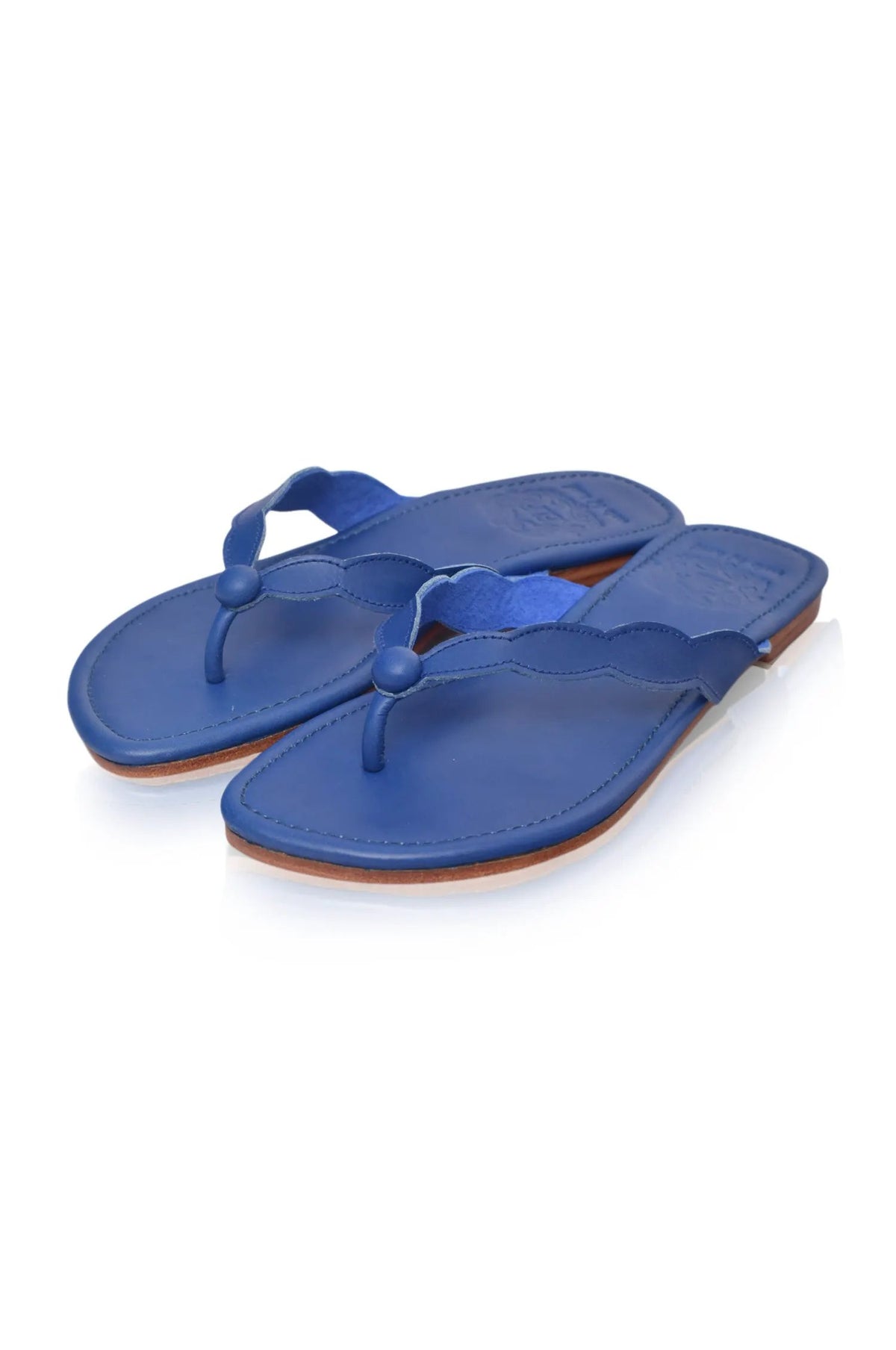 Nuvola Thong Leather Slides by ELF