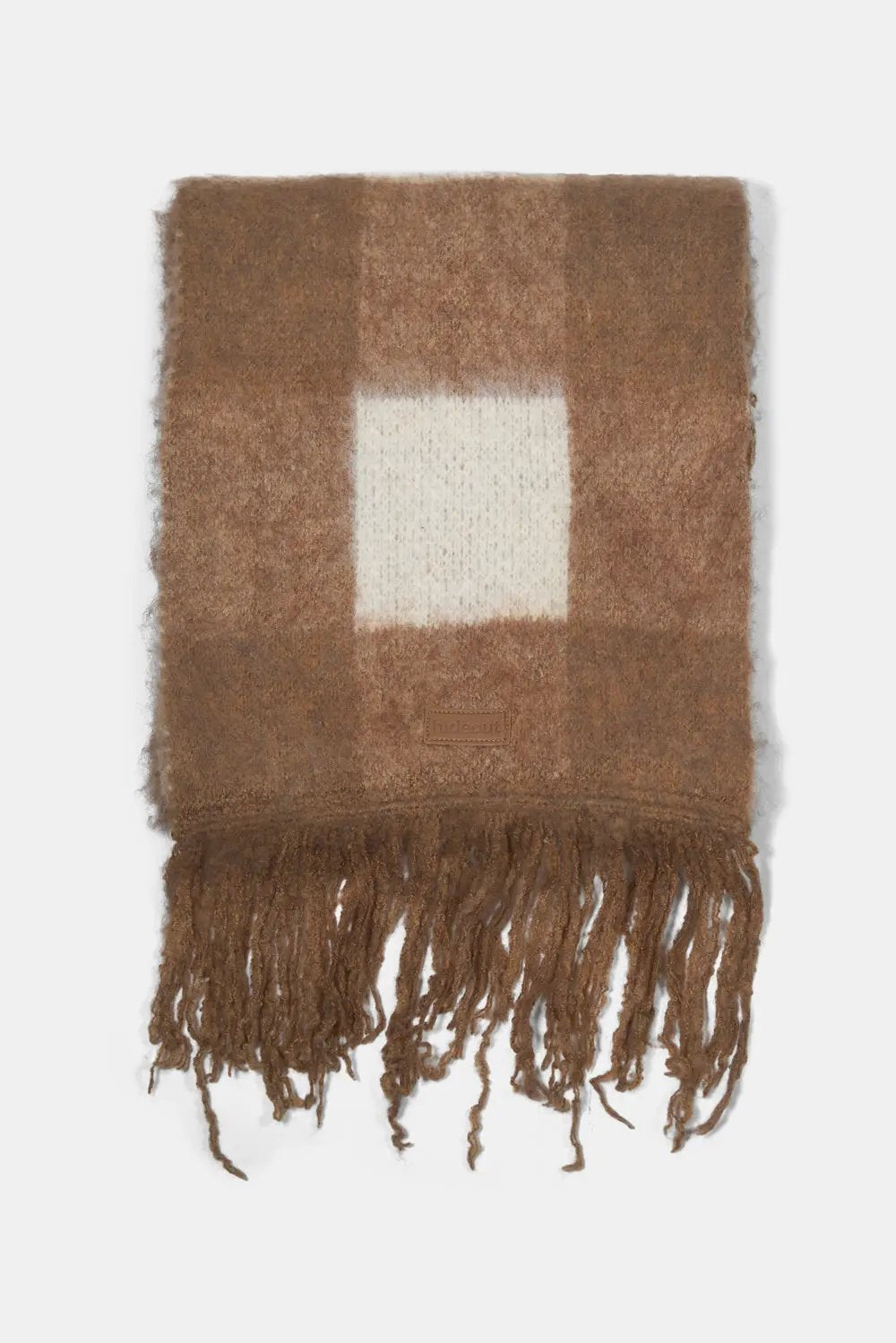 Plaid Fringe Scarf by Hideout