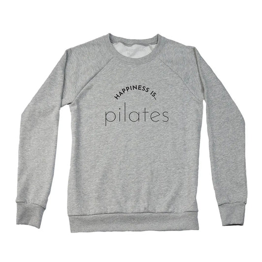 Women's Pilates Crew Sweatshirt, Heather Grey by Yoga Collection