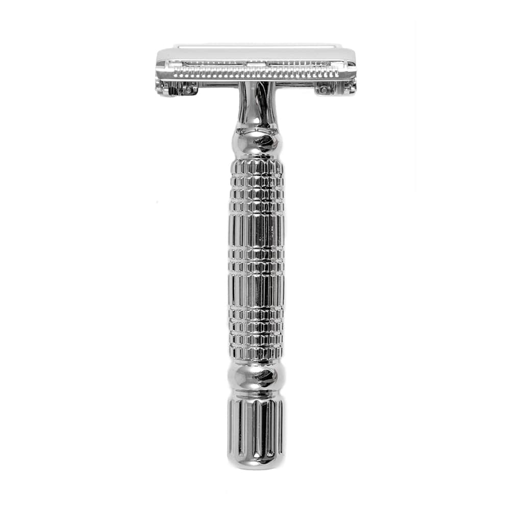 Rockwell R1 DE Safety Razor - White Chrome by Rockwell