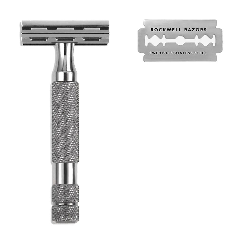 Rockwell 2C Adjustable DE Safety Razor - Gunmetal (2 Settings) by Rockwell