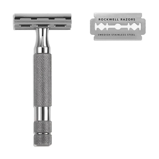 Rockwell 2C Adjustable DE Safety Razor - Gunmetal (2 Settings) by Rockwell
