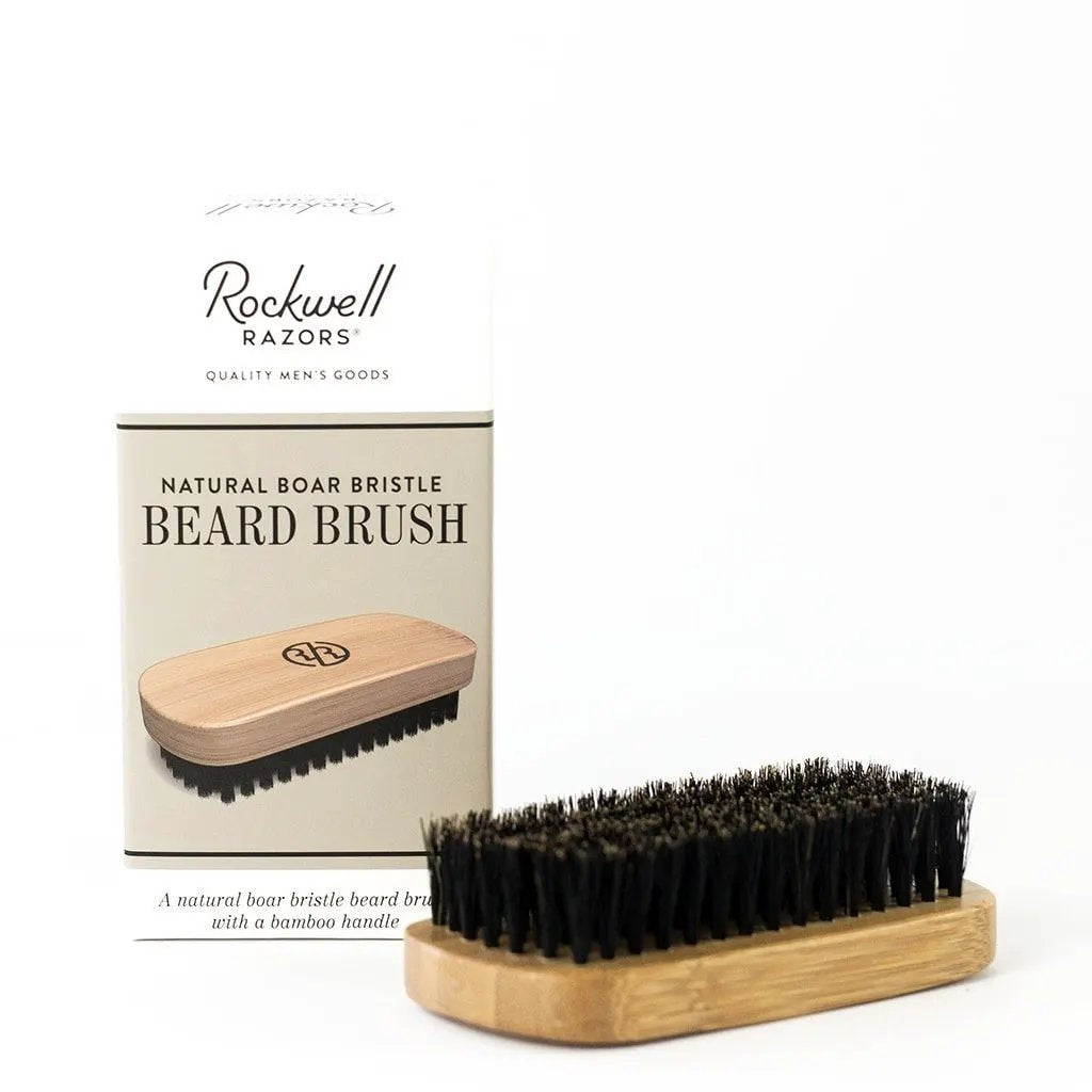 Rockwell Beard Brush with Natural Boar Bristle by Rockwell