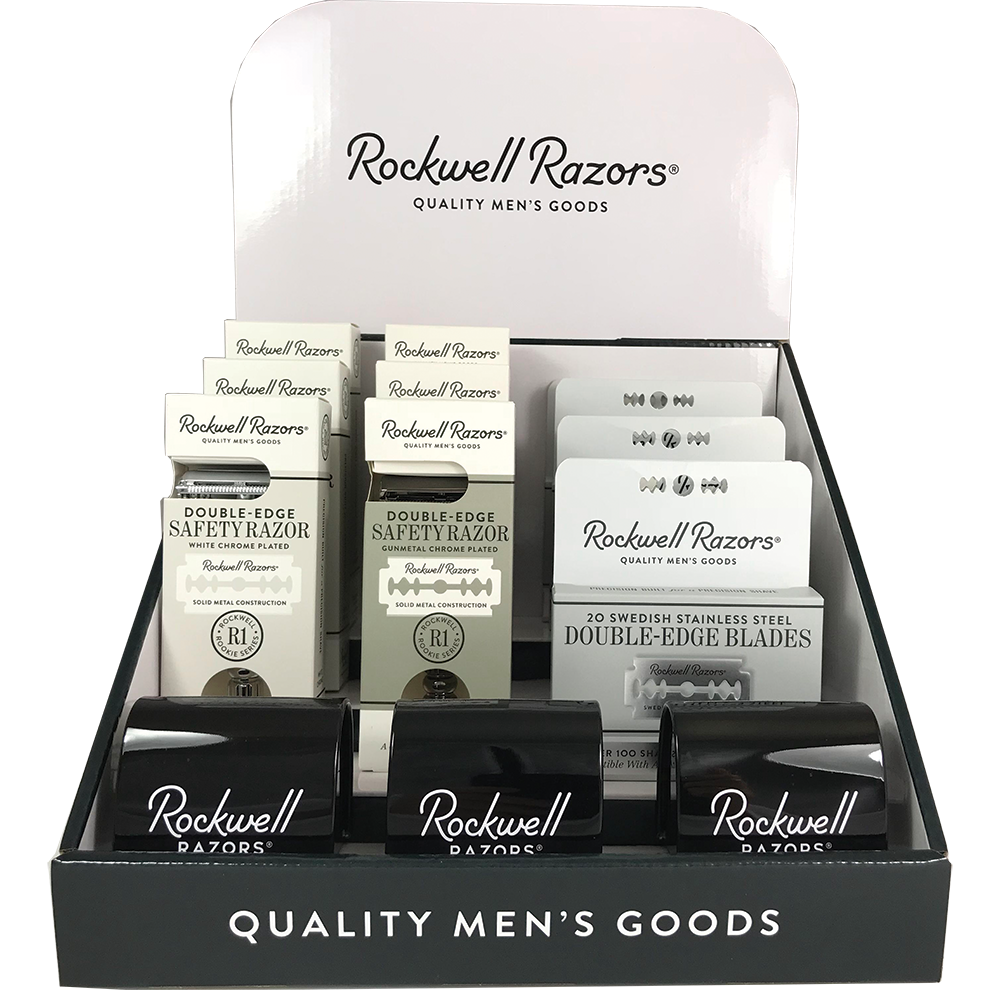 Rockwell Razors Rookie Value Bundle Shave Hardware Display by Rockwell