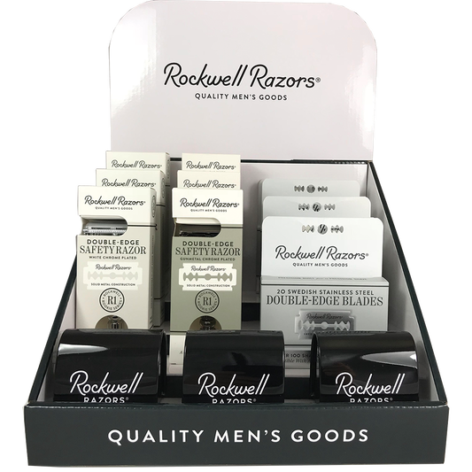 Rockwell Razors Rookie Value Bundle Shave Hardware Display by Rockwell