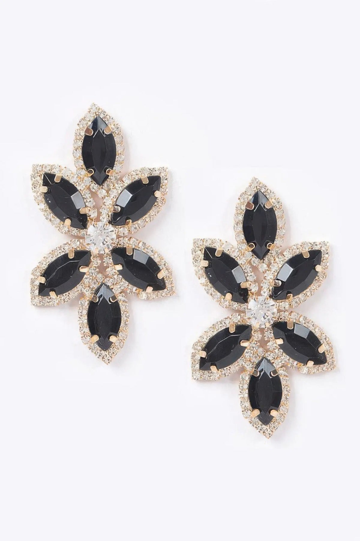 Radiant Layered Rhinestone Earrings | BYMANYC ® New York Style by BYMANYC ® New York