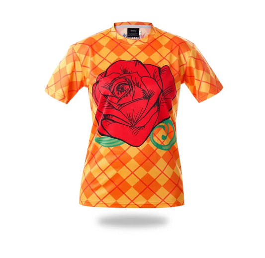 Yellow Rose Graphic Sublimation T-Shirt by Vimost Sportswear