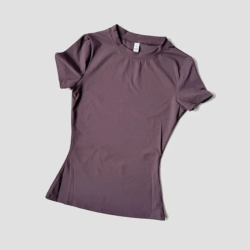 Women’s Seamless Short Sleeve Yoga Top – Fitness & Running Activewear by Vimost Shop