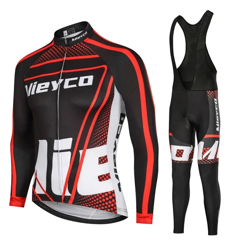 Men Long Sleeve Cycling Jersey Set MTB Road Bike Breathable Outdoor Cycling Suit by Vimost Shop
