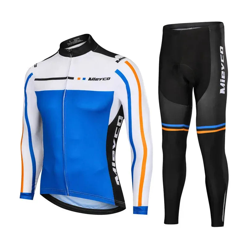 Men Autumn Long Sleeve Cycling Jersey Set MTB Mountain Bike Sportswear Slim Fit by Vimost Shop