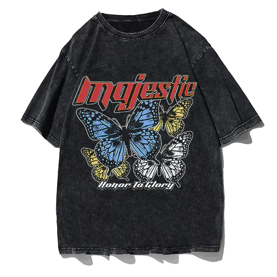 Hip Hop Streetwear Graphic T-Shirt Men Harajuku Cotton Short Sleeve Tee by Vimost Shop