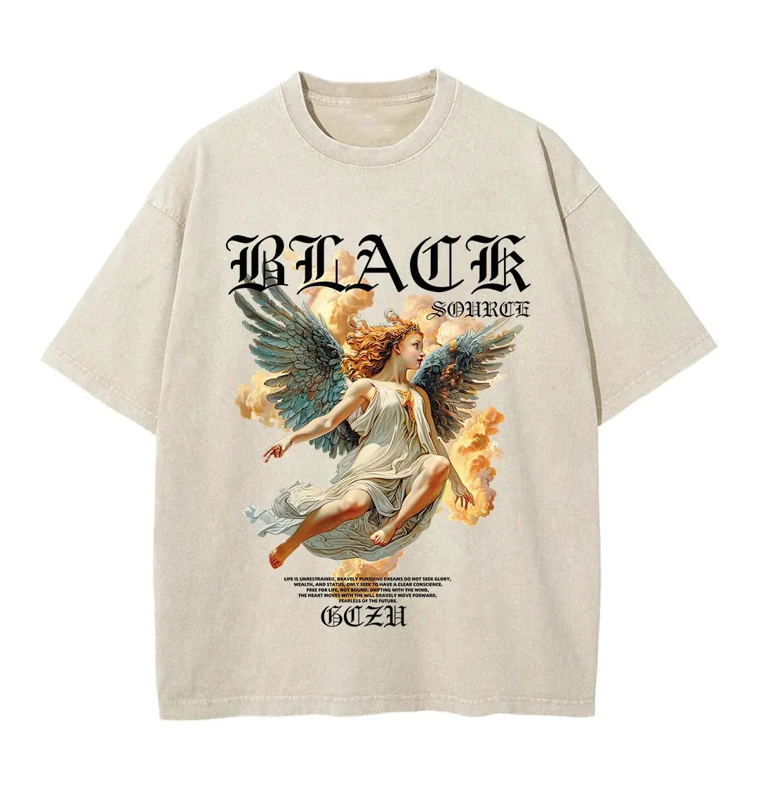 Y2k Gothic Punk Style Men T Shirt Clothes Harajuku Oversized T-shirt Top Tee High Street Hipster Summer Streetwear Anime Clothes by Vimost Shop