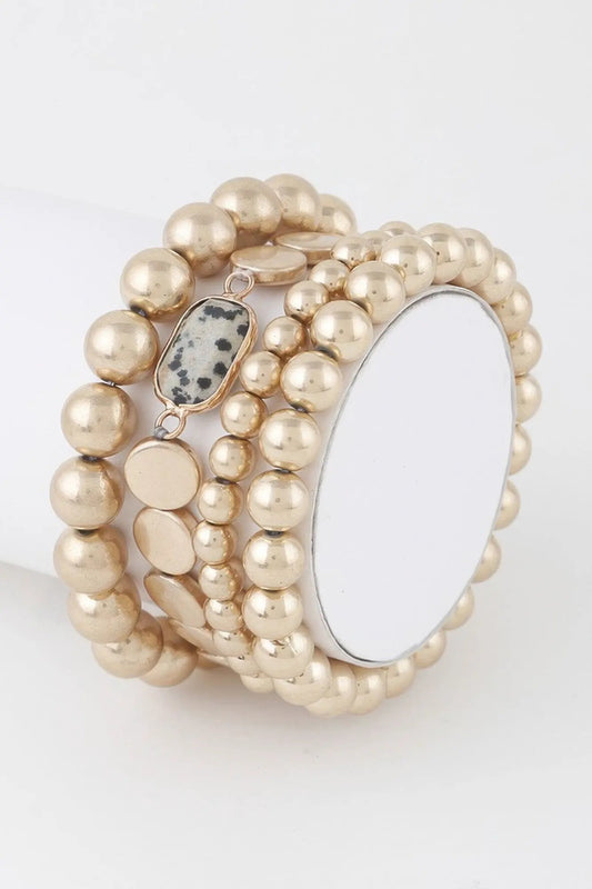 SOHO Stone Pendant Beaded Bracelet - New Collection PARIS LE MARAIS - BYMANYC ® New York by BYMANYC ® New York