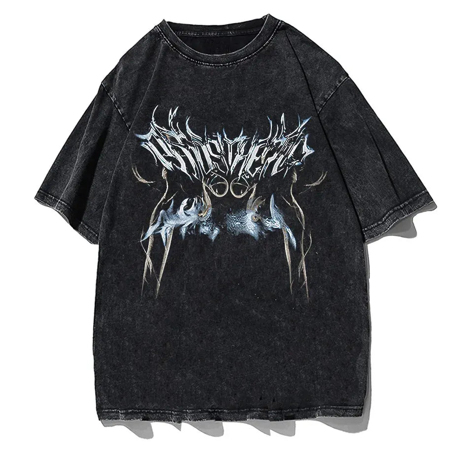 Hip Hop Streetwear Graphic T-Shirt Men Harajuku Cotton Short Sleeve Tee by Vimost Shop