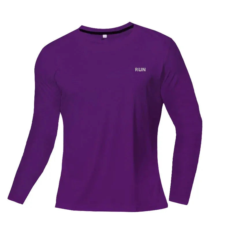Mens Long and Short Sleeve Ice Silk Quick Dry Sports Top for Running Gym Hiking and Outdoor Training by Vimost Shop