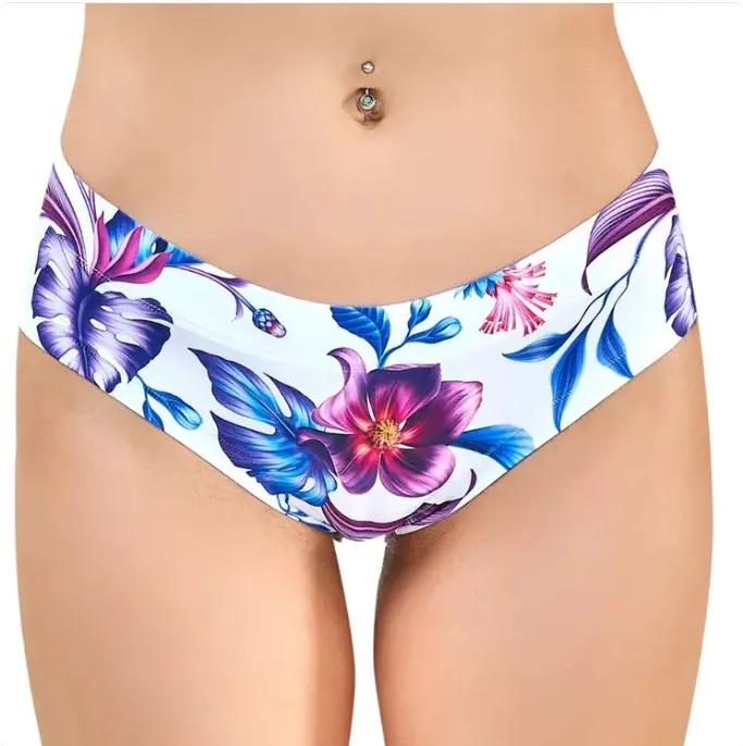 Memème Women’s Ultra-Comfortable SPRING - Purple Bloom - Panties | Breathable Cotton Crotch, Stretchy Fit by Mememe