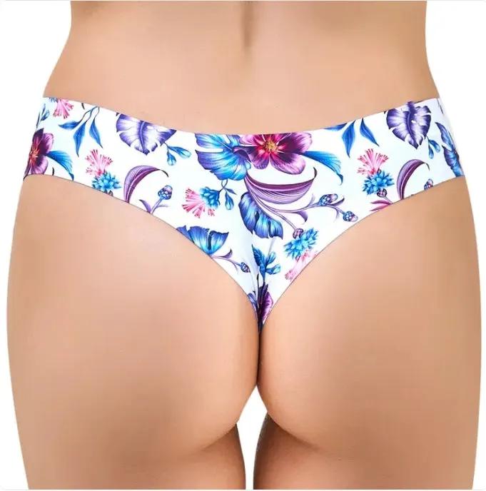 Memème Women’s Ultra-Comfortable SPRING - Purple Bloom - Panties | Breathable Cotton Crotch, Stretchy Fit by Mememe