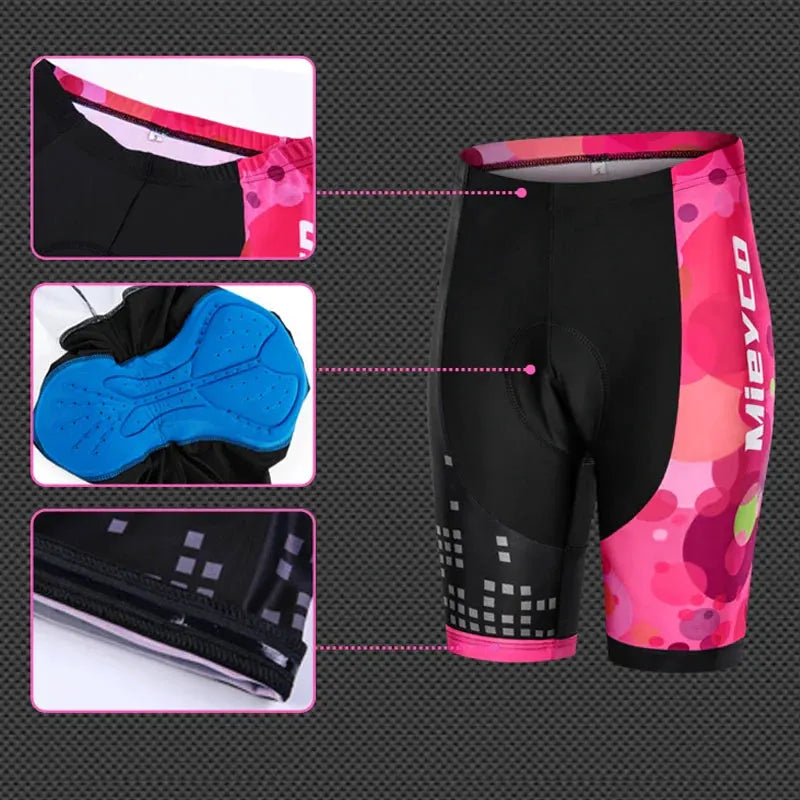 Women 3D Padded Cycling Shorts Quick Dry Breathable MTB Bike Shorts by Vimost Shop