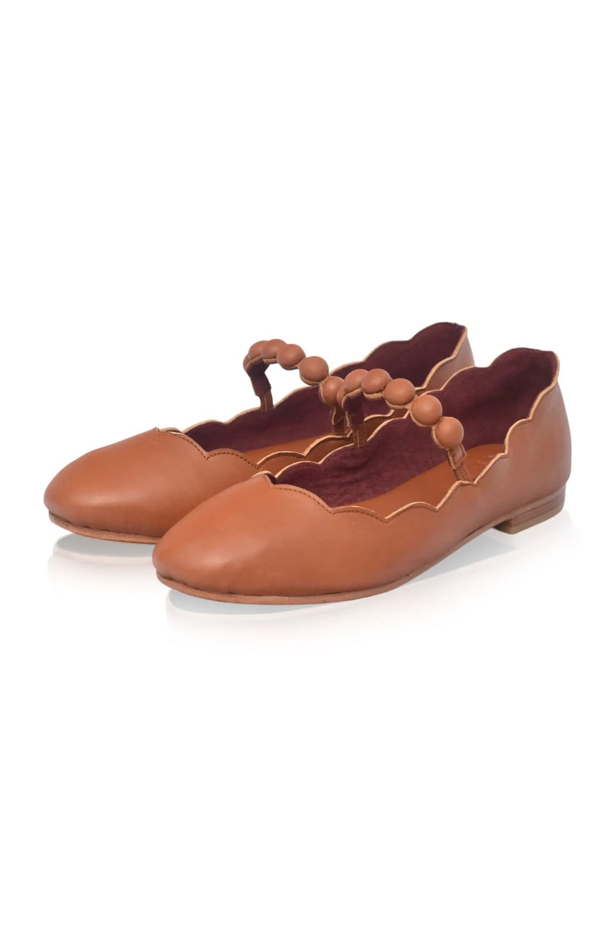 Solea Scalloped Mary Jane Flats by ELF