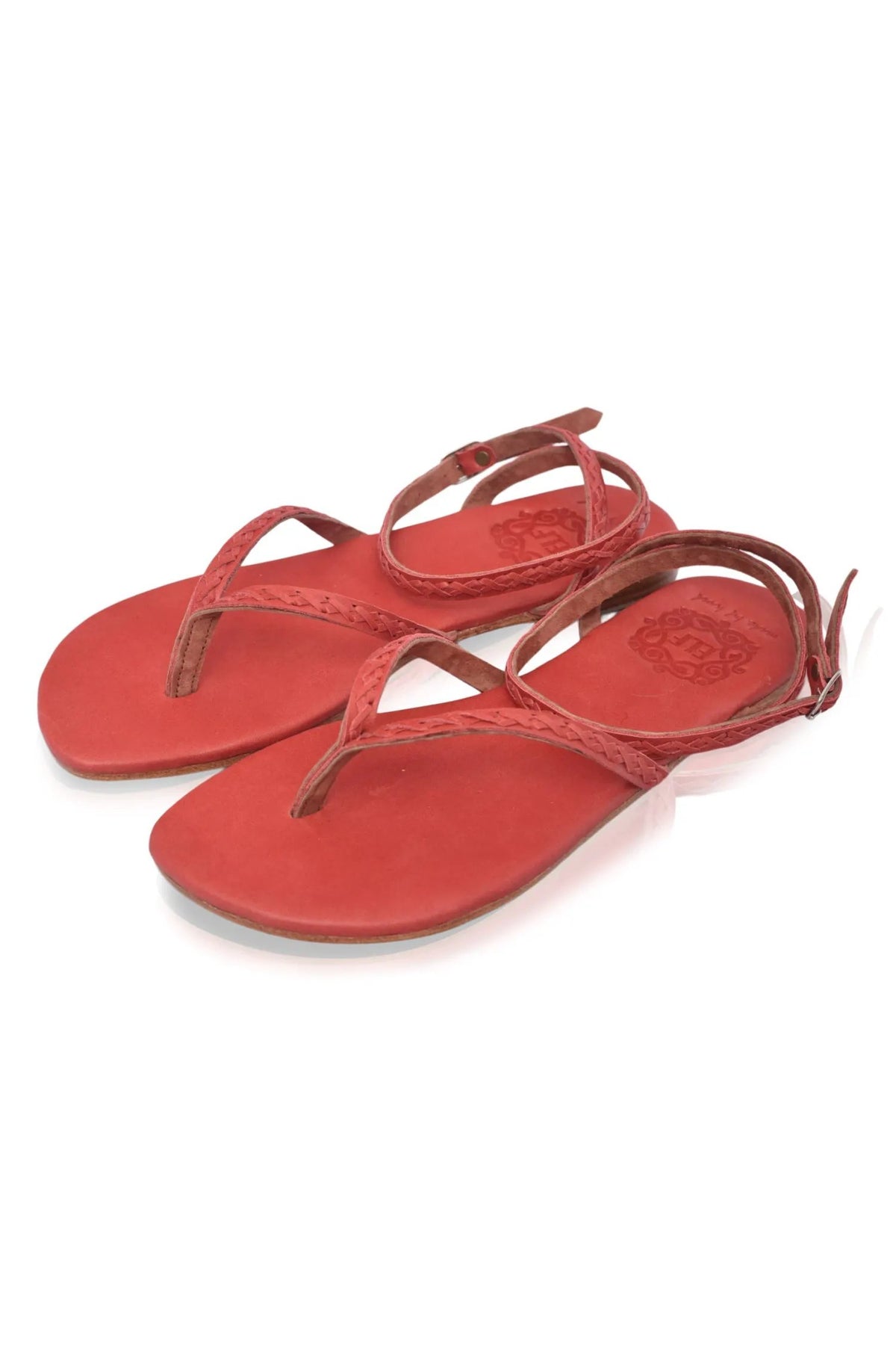 Starsand Braided Thong Leather Sandals by ELF