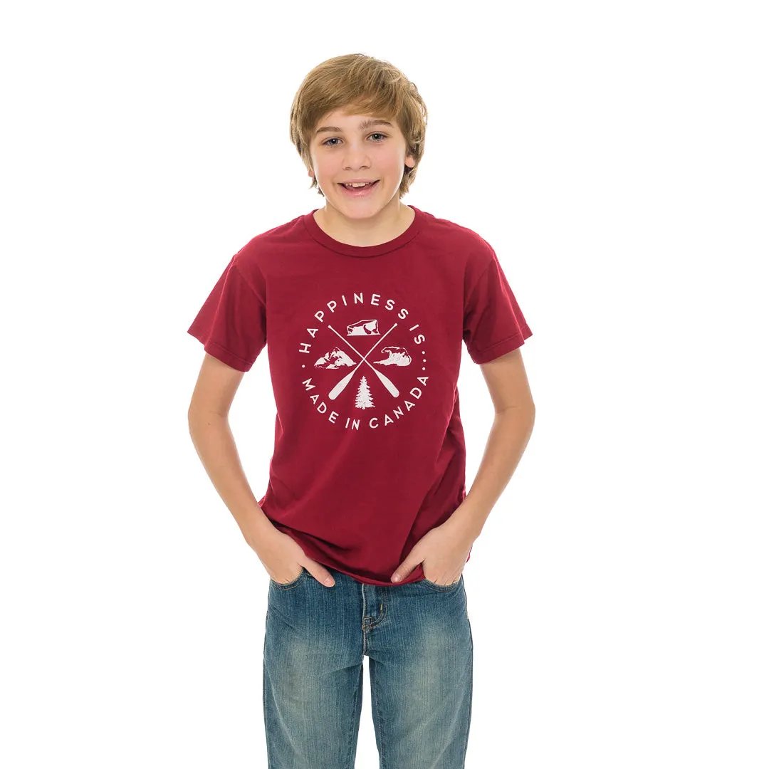 Youth Crest T-Shirt, Canada Red by Canada Collection