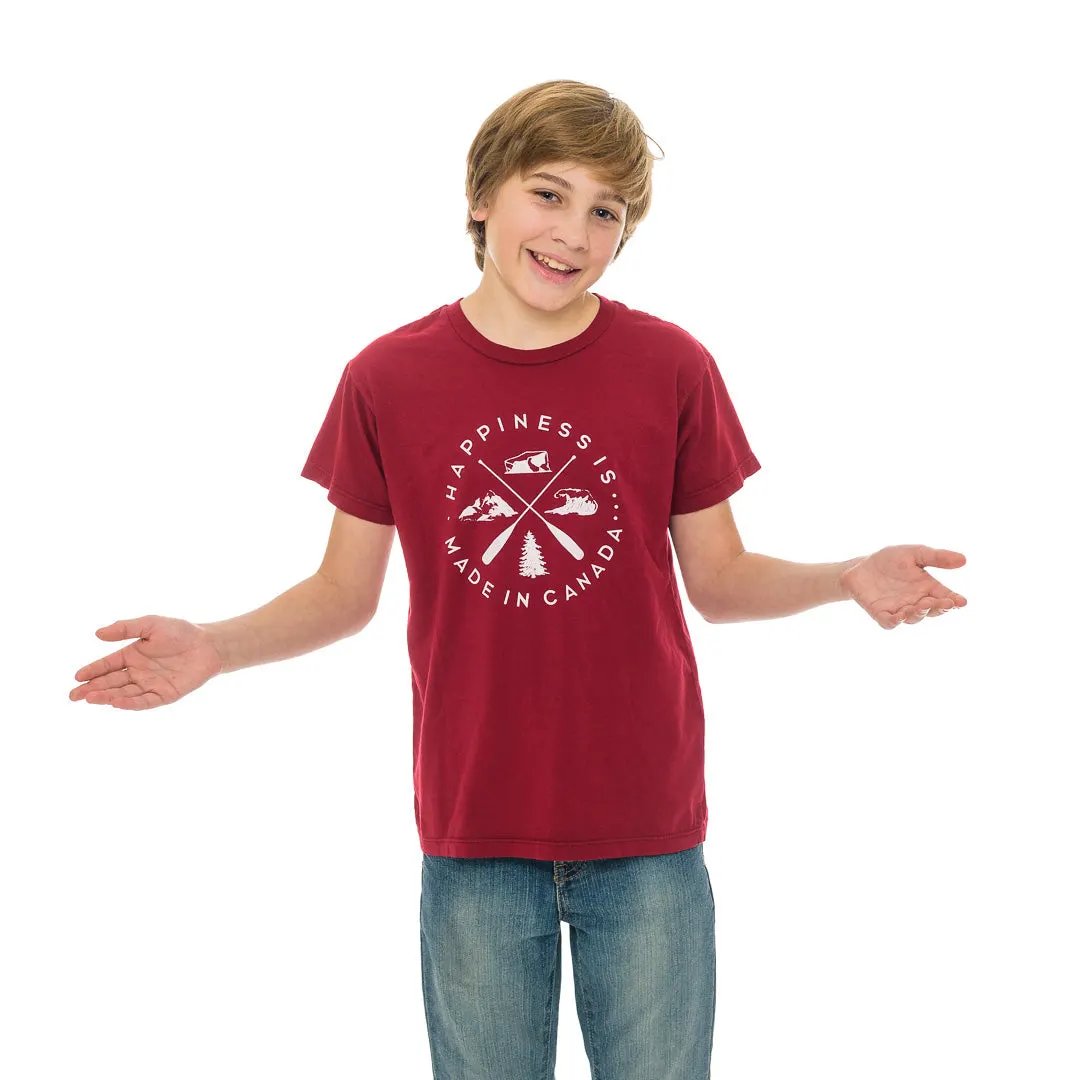 Youth Crest T-Shirt, Canada Red by Canada Collection