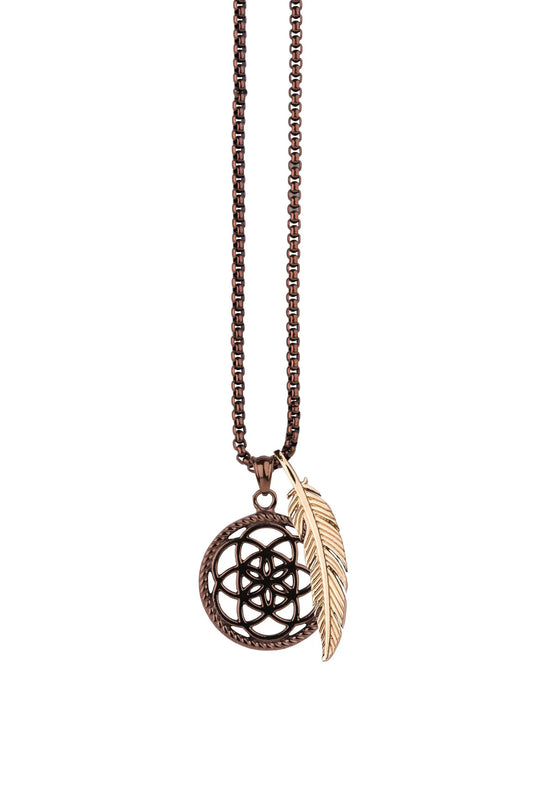 Dreamcatcher Ketting Flower Set TFS02MMR by Jwls4u