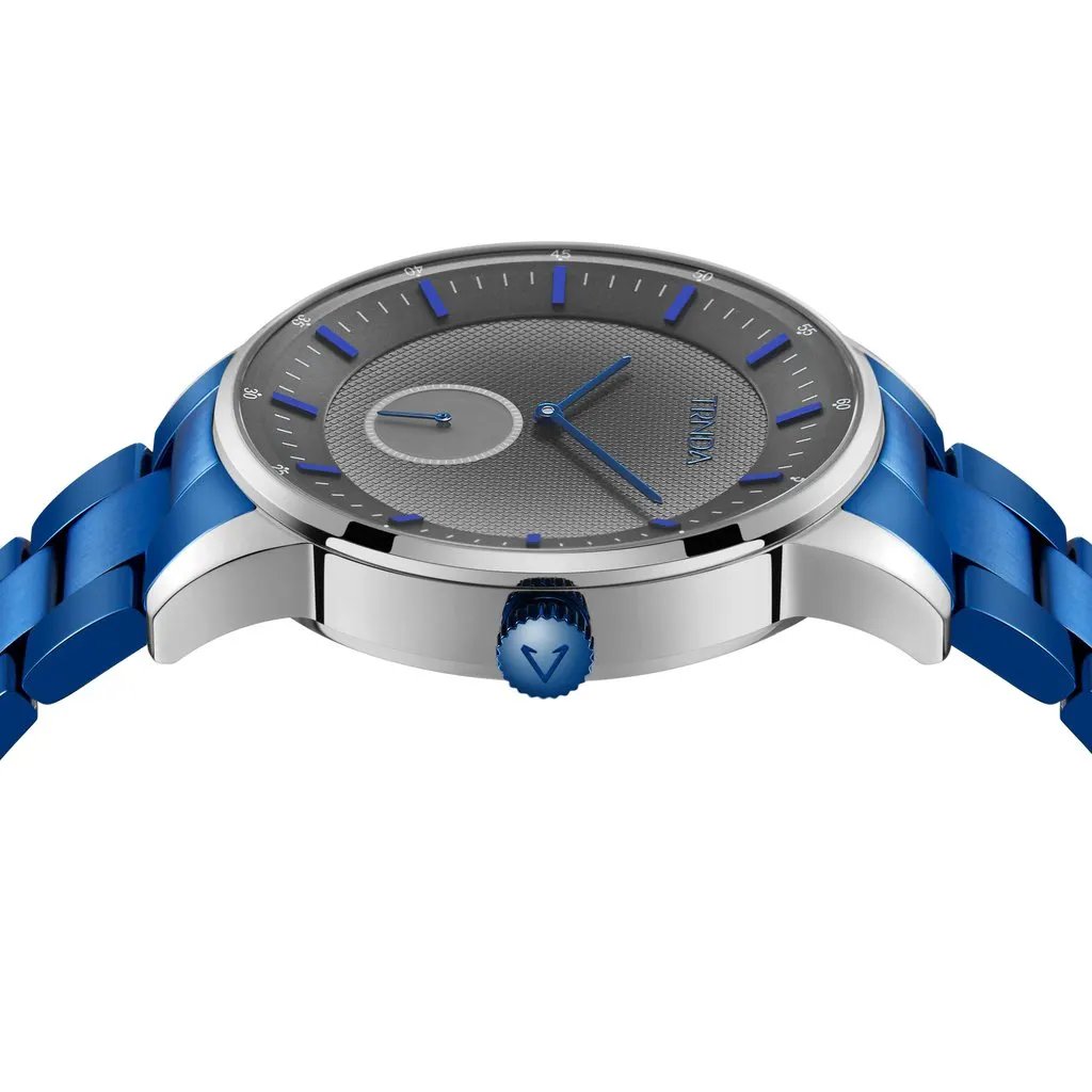 Trnda Men's Stainless Steel Watch, Blue Band | Trnda-Ss43b by TRNDA