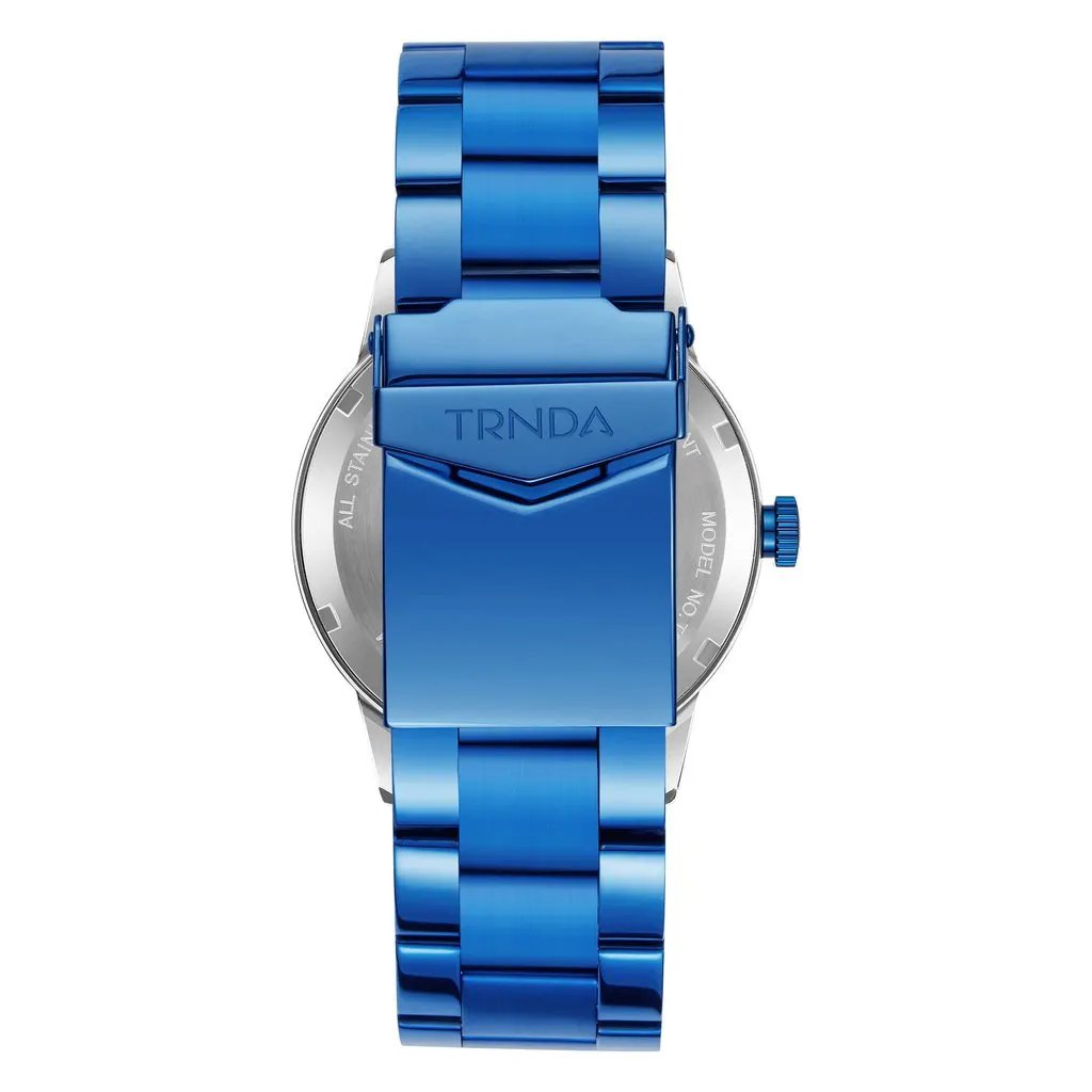 Trnda Men's Stainless Steel Watch, Blue Band | Trnda-Ss43b by TRNDA