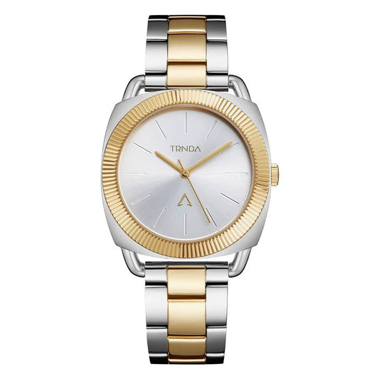 Trnda Women's Stainless Steel Watch, Silver-Gold Band | Trn-35.8mm by TRNDA