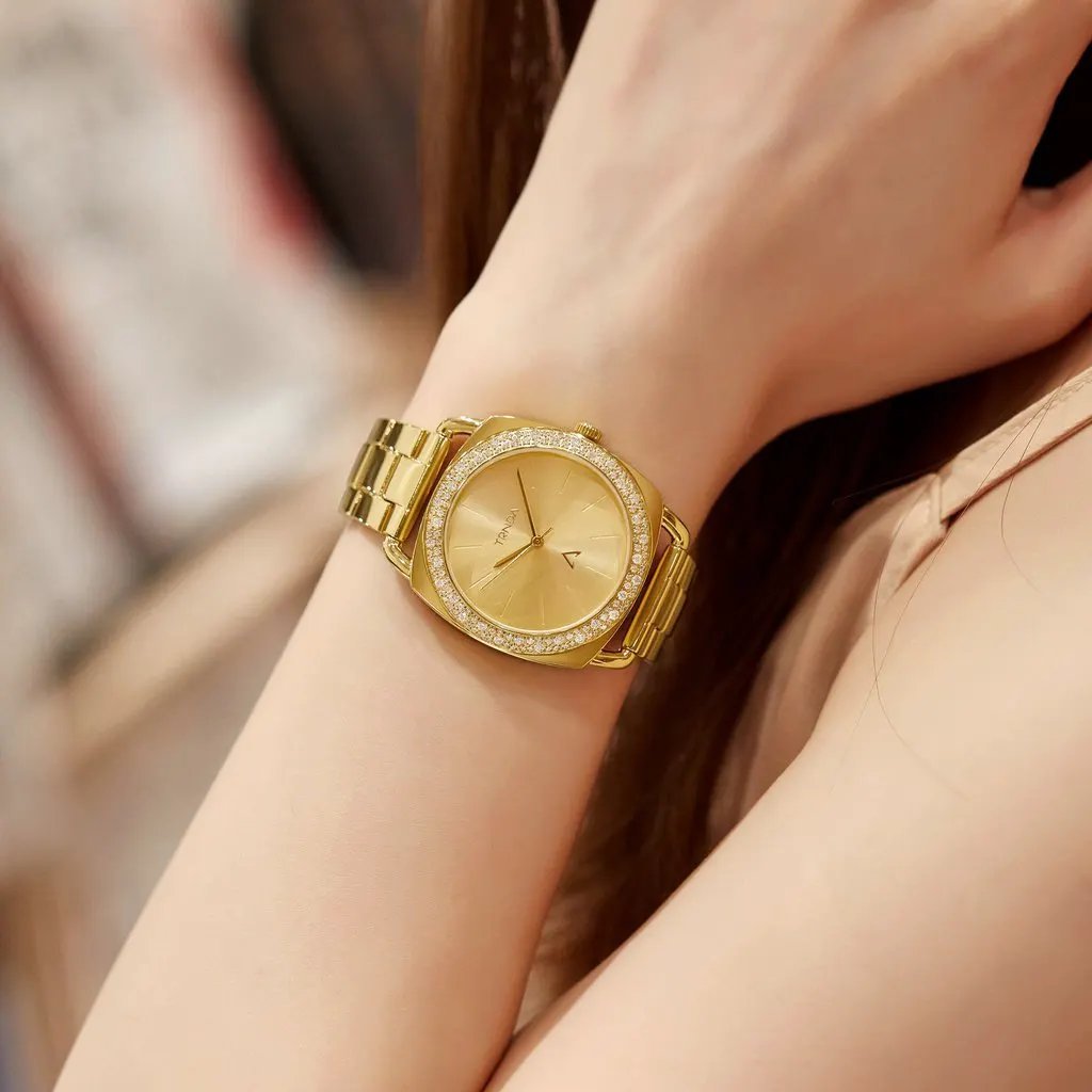 Trnda Women's Gold Stainless Steel Watch, Gold Dial | Trnda35.8 by TRNDA