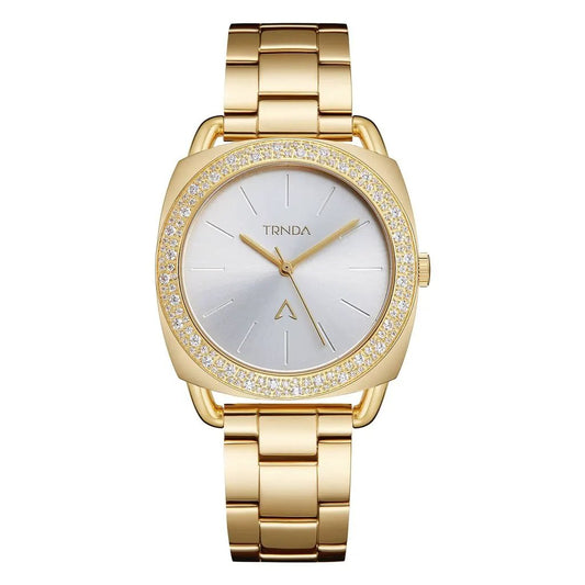 Trnda Women's Gold Stainless Steel Watch, Silver Dial | Trnda35.8 by TRNDA