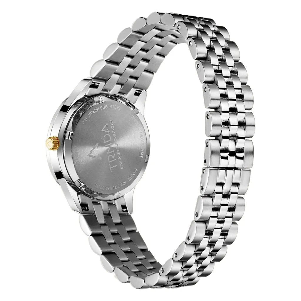 Trnda Women's Silver Stainless Steel Watch, Gray Dial | Trnda32mm by TRNDA