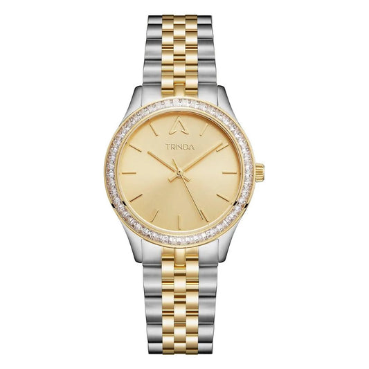 Trnda Women's Stainless Steel Watch, Gold Dial | Trnda-032ss by TRNDA
