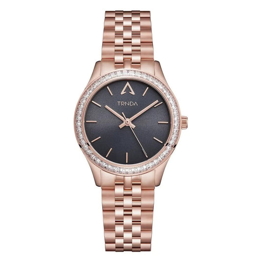 Trnda Women's Rose Gold Stainless Steel Watch, Gray Dial | Trnda-32rga by TRNDA