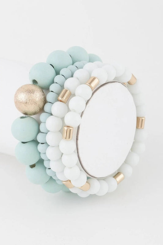 TRIBECA Multi Two-Toned Beaded Bracelet - New Collection Los Angeles - BYMANYC ® New York by BYMANYC ® New York