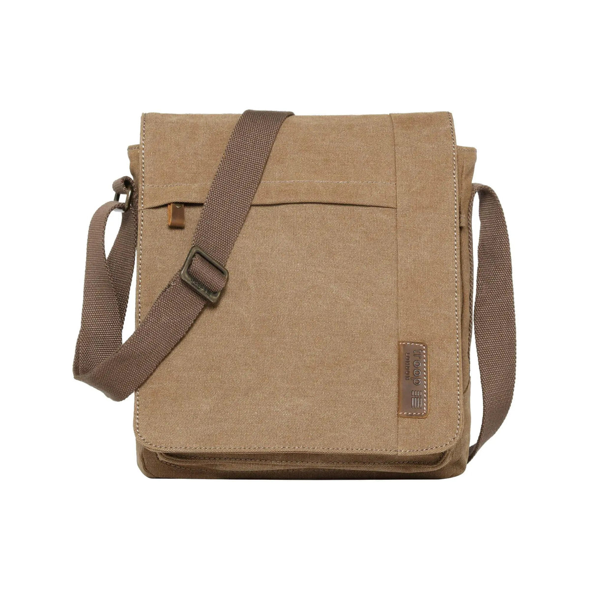 Large Canvas Flap Across Body Bag | TRP0219 by Troop London